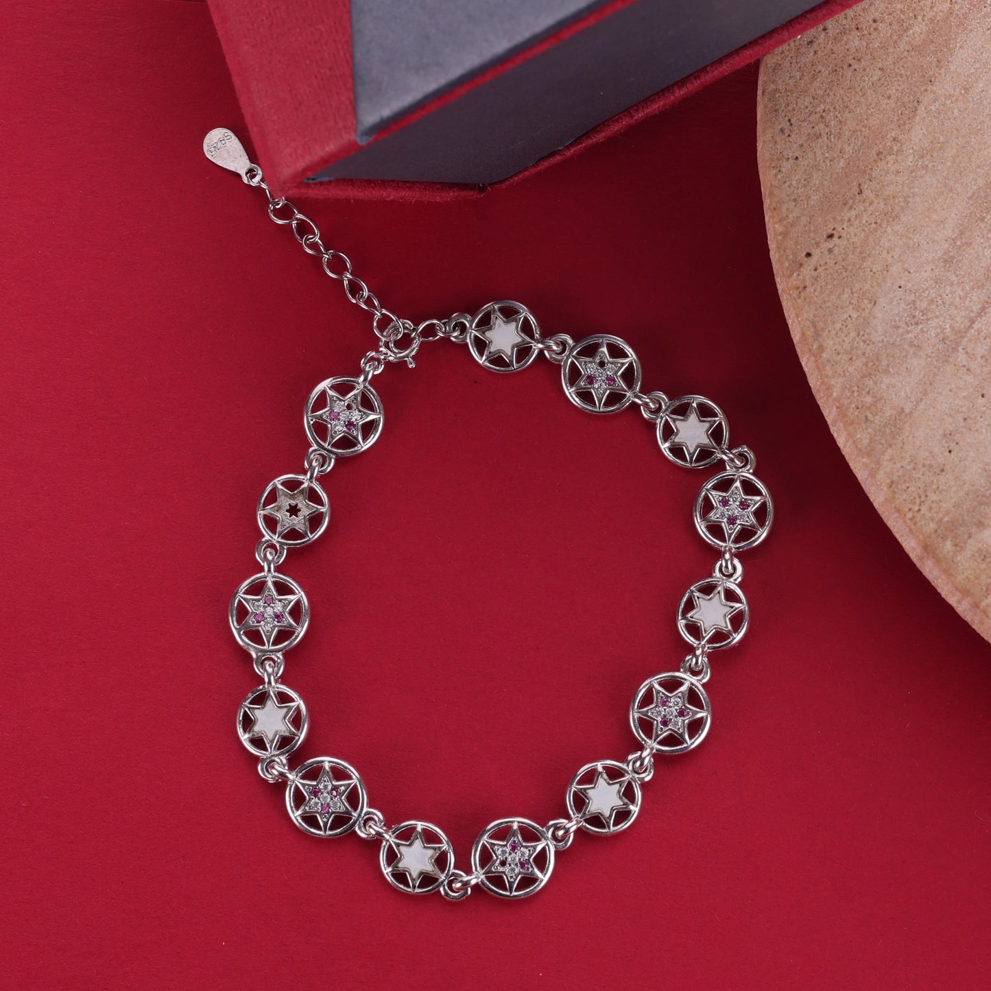 π Stylish 925 Sterling Silver Star Bracelet β¨