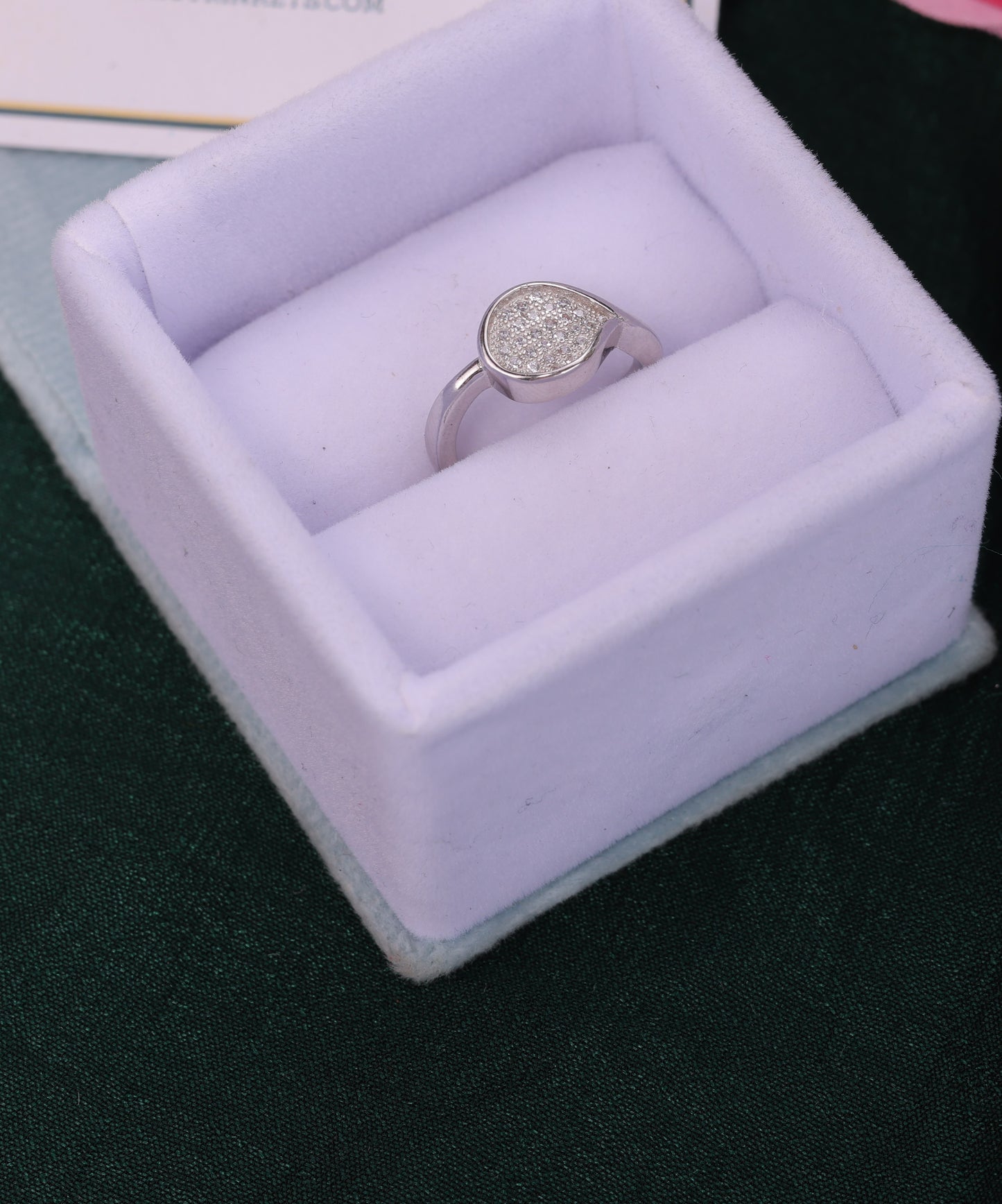 β¨ 925 Sterling Silver Teardrop Ring | Elegant Sparkle π