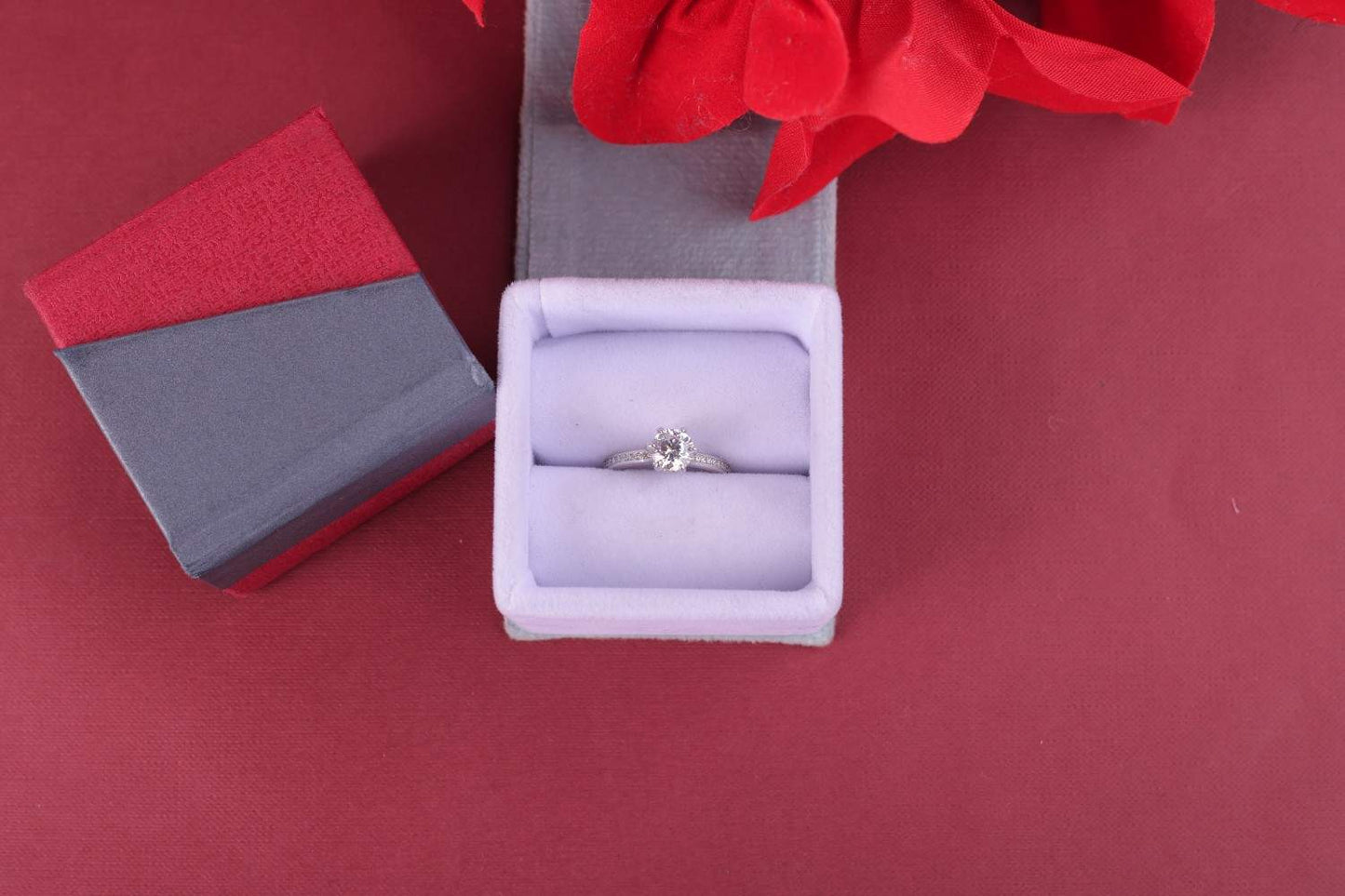 ๐ธ 925 Sterling Silver Solitaire Ring | Classic Round CZ Stone ๐