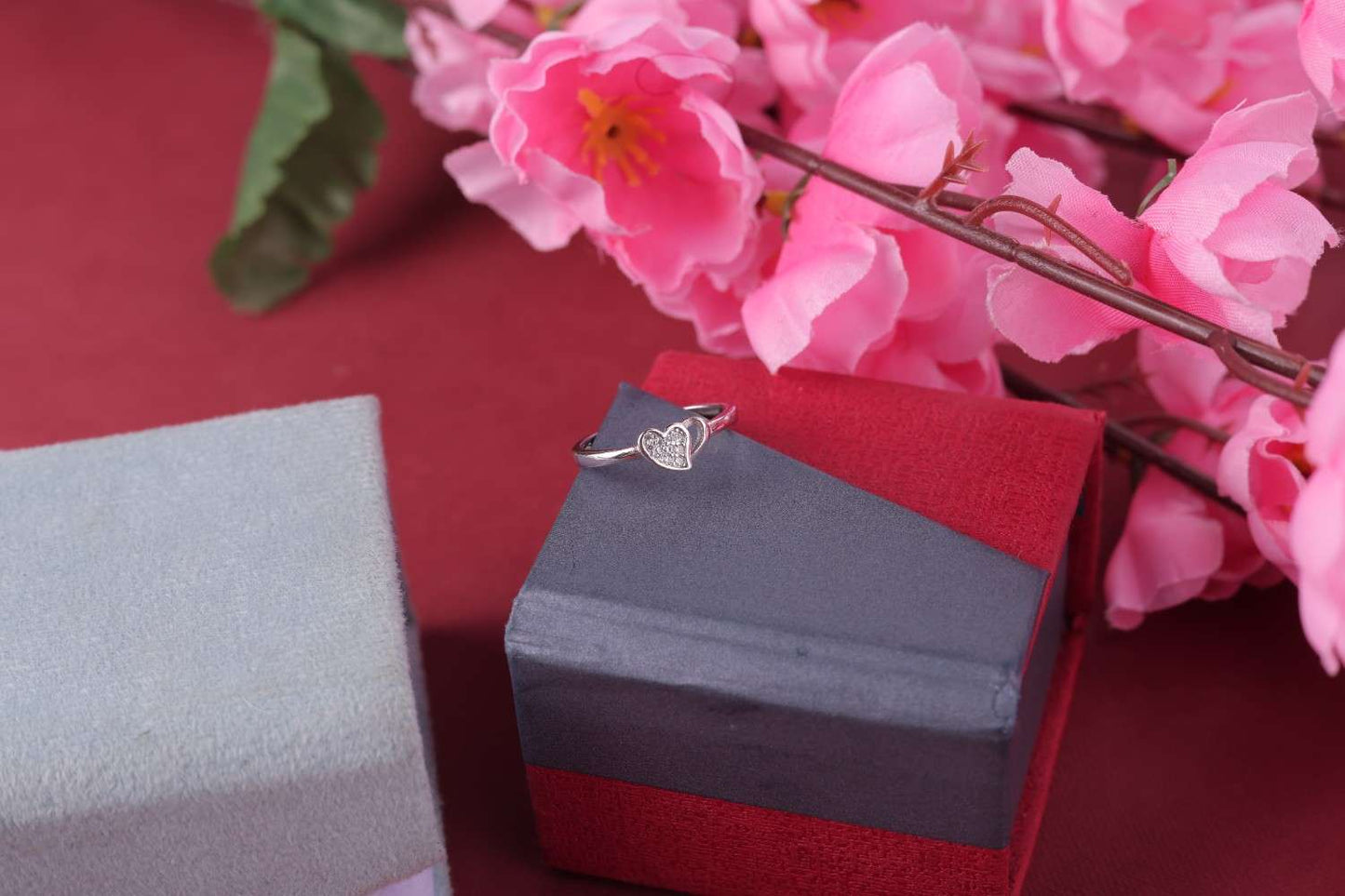 💍 925 Sterling Silver Heart Ring ❤️ Dainty CZ Design – Romantic Gift for Her