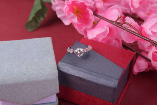 ✨ 925 Sterling Silver Pear Cut Zircon Ring 💍 Elegant Women’s Jewelry Gift