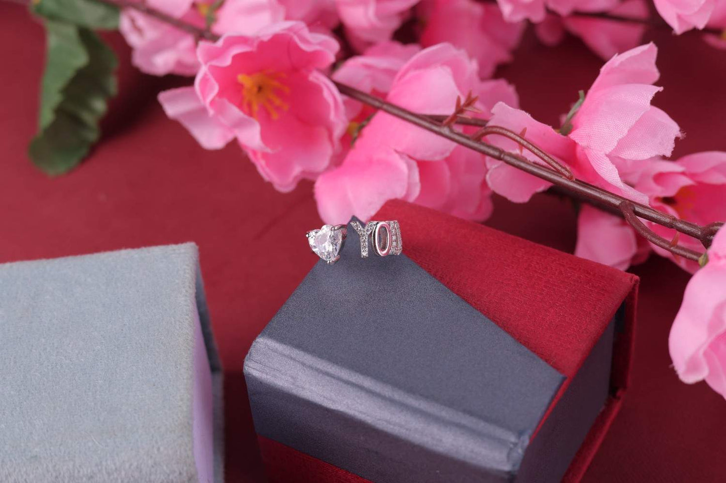 💖 925 Sterling Silver "Love You" Ring 💍 Heart Design Romantic Gift for Couples