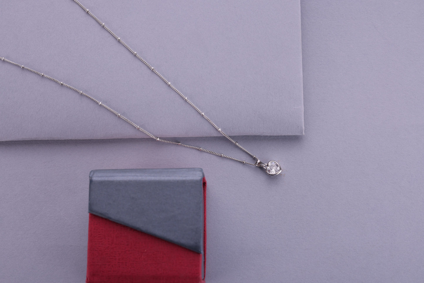 ✨ 925 Sterling Silver Heart Pendant with Chain