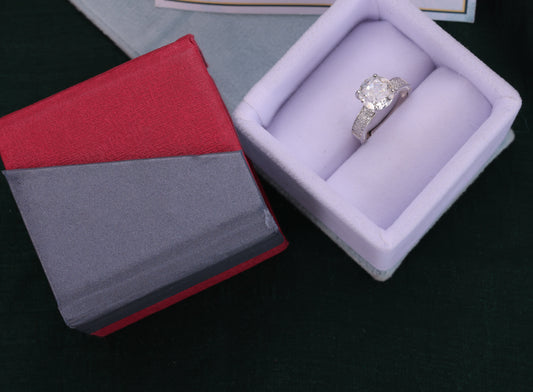 ✨💎925 Sterling Silver Round Cut Solitaire Ring | Classic Timeless Elegance