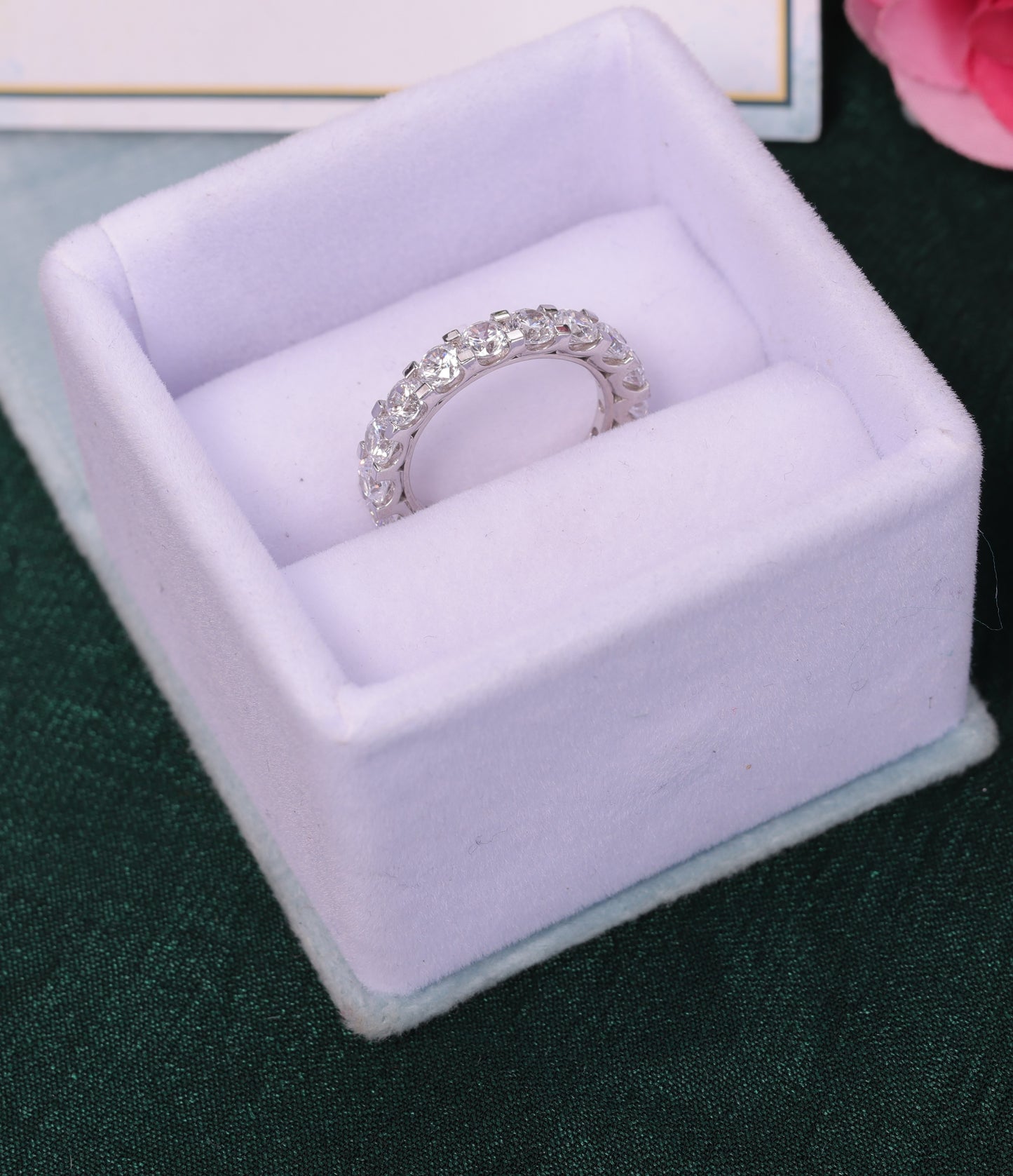 ✨ 925 Sterling Silver Eternity Band | Sparkling Full-Circle CZ Ring 💎