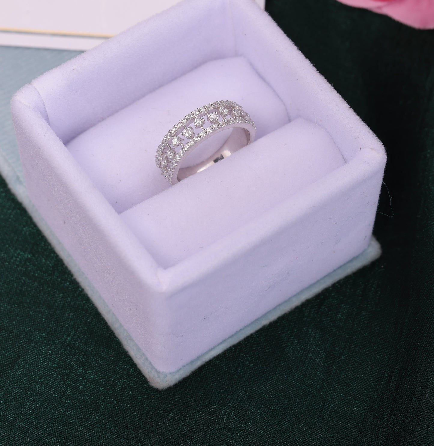 🌟 925 Sterling Silver Multi-Row Eternity Band Ring | Sparkling CZ Elegance 💎