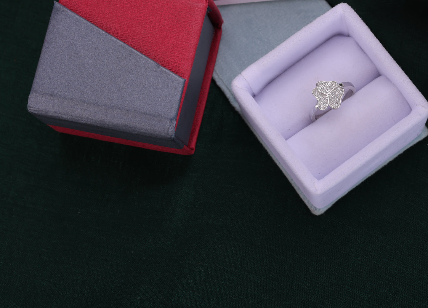 🌸 925 Sterling Silver Clover Design Ring | Elegant Luck & Charm Jewelry 💍