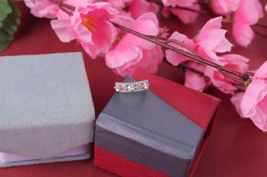 ✨ 925 Sterling Silver Blue Sapphire Ring | Elegant Minimalist Design 🌸